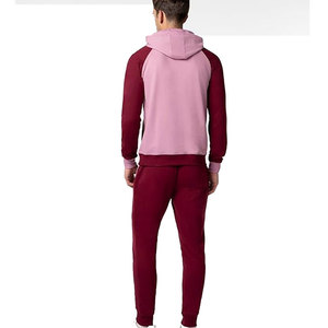Ensembles de survêtement 2 pièces décontracté vert/blanc pour hommes, veste à fermeture éclair complète à manches longues et pantalons de survêtement, tenues de sport - Product Image 2