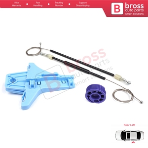 ชุดซ่อมมอเตอร์กระจกหน้าต่างด้านหลังซ้าย รุ่น BWR5060 สำหรับรถยนต์ Polo Vento MK5 6R 6C 61 ปี 2009-2022 แบบ 4/5 ประตู รหัสอะไหล่ 6R4839461 - Product Image 4