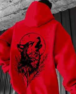 Sweat à capuche pour homme de qualité supérieure, ultra confortable et douillet, 100% coton, uni, teint et brodé avec impression numérique pour l'hiver - Product Image 1