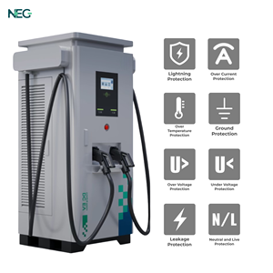 Estación de carga rápida DC EV de doble pistola para coches eléctricos nuevo uso comercial concentradores de carga de carreteras montados en el suelo conector NEG 2 - Product Image 5