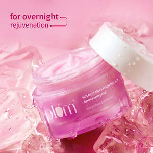 Masque de nuit à la prune, à la rose bulgare et à l'acide hyaluronique pour tous types de peaux, 50 g, hydratant - Product Image 1
