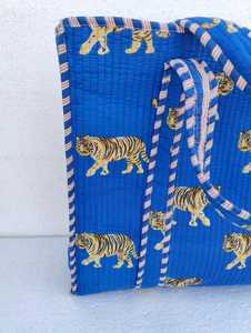 Hand Block Printed Indian Handmade Cotton Shopping <b>Tote</b> <b>Bag</b> Women <b>Tote</b> <b>Bag</b> Handmade Block Printed Quilted Shoulder <b>Bag</b> - Product Image 4
