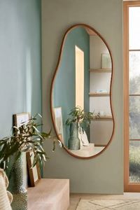 Cadre de miroir mural en bois polyvalent de vente chaude avec miroir sur pied Design fait à la main et finition en bois naturel pour n'importe quelle pièce - Product Image 3