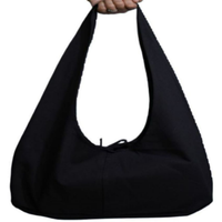 Tas Selempang Mini Fashion Grosir Bahan Katun Berkualitas Tinggi Kanvas Bergaris Wanita Tas Belanja Ramah Lingkungan Daur Ulang