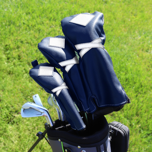 Cubiertas duraderas de cuero PU para cabeza de golf Driver Fairway Wood Hybrid-Proteja sus palos de forma segura - Product Image 4