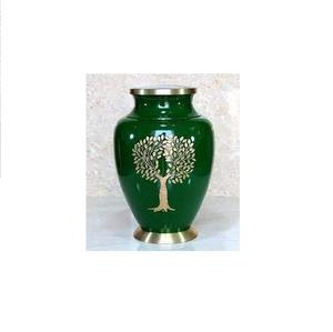 Urnas de cremación de metal hechas a mano de nuevo diseño para cenizas humanas Fabricante al por mayor Urnas de metal decorativas personalizadas - Product Image 2