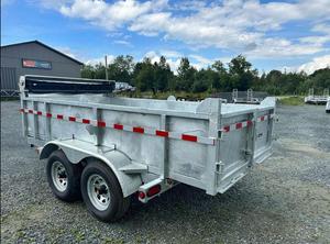 Remorque à benne basculante robuste 6x12 pour usage agricole, système hydraulique durable avec moteur à engrenages, composants principaux pour remorque de tracteur - Product Image 4