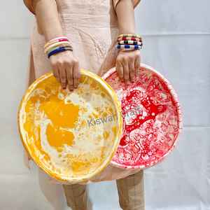 Platos de servicio de resina epoxi ecológicos hechos a mano de excelente calidad para cuencos de postres de frutas - Product Image 5