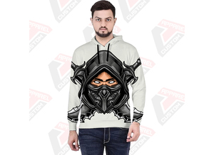 Pull à capuche pour hommes de qualité supérieure Ultra confortable et confortable 100% coton brodé teint uni avec impression numérique pour l'hiver - Product Image 3