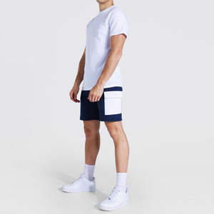 <b>Men</b> Casual Breathable <b>Short</b> Set Polyester/Cotton <b>T</b>-<b>Shirts</b> <b>Shorts</b> Wholesale Summer Wear Custom Twin Sets - Product Image 1