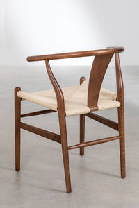 Haute qualité Royal luxe moderne en bois sculpté à la main salle à manger chaise ensemble artistique teck acajou Suar bois rotin salon hôtel - Product Image 4