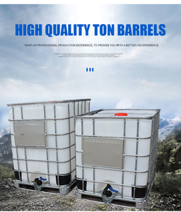 Contenedor de tanque de agua IBC apilable de 1000L de alta calidad, componentes centrales para bomba de almacenamiento de líquidos, recipiente a presión - Product Image 6