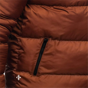 Nouvelle veste d'hiver tendance personnalisée avec logo, 100% polyester respirant, veste matelassée à fermeture éclair imprimée par MIANBRO ENTERPRISES - Product Image 6