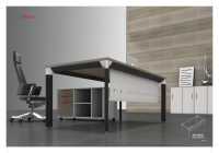 Cadres de table en métal pour table de bureau, mobilier de bureau en acier fonte commercial