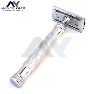 Maquinilla de Afeitar de Doble Filo Ajustable de Alta Calidad para Uso Corporal y de Barbería, Mango de Acero Inoxidable, Maquinillas de Afeitar de Marca Privada - Product Image 5