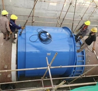 Medidor de Flujo Electromagnético de Tipo Dividido de Gran Calibre DN600-DN3000, Precisión del 0.5%, HART RS485 para Aguas Residuales, Lodos, Minería y Fluidos Industriales