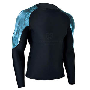 เสื้อกันผดผื่นแขนยาวสำหรับผู้ชายระบายอากาศได้ดีเป็นมิตรกับสิ่งแวดล้อมออกแบบโลโก้ของคุณเอง - Product Image 3