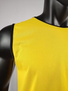 Couleur unie unisexe sans manches entraînement maille transparente Football gilets haute qualité pratique porter Football sport Football débardeur 100% - Product Image 6