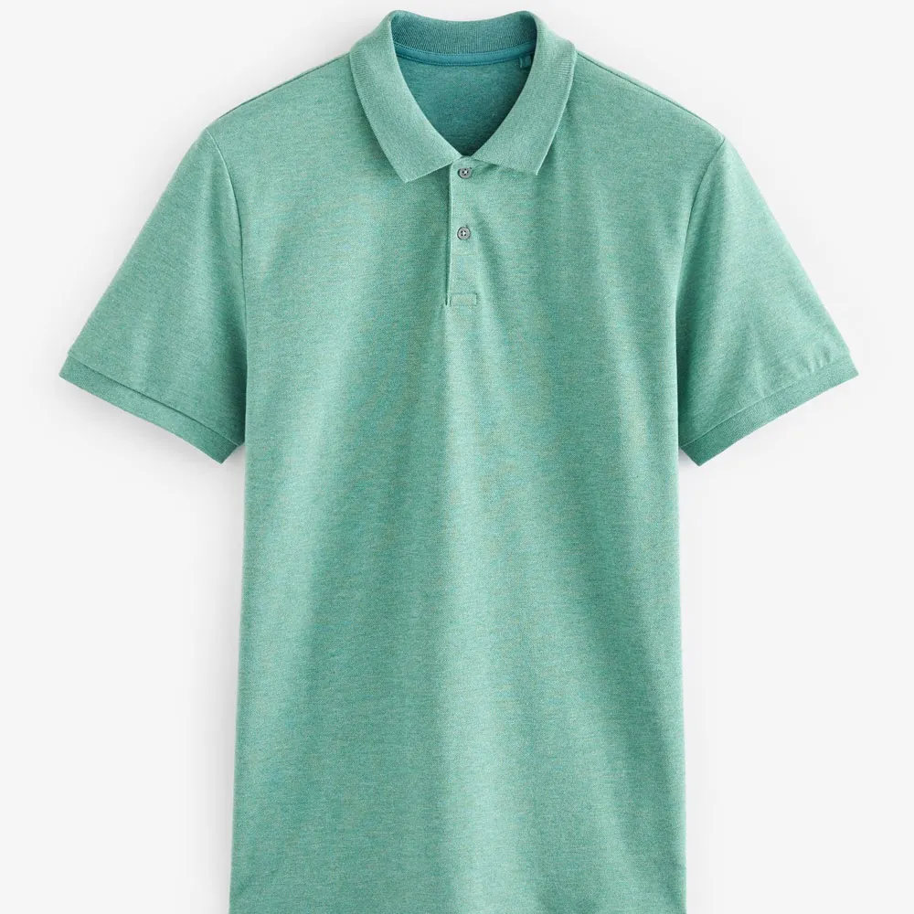 Camiseta de golfe casual bordada ecológica elegante e elegante, toalha de algodão, poliéster e elastano de alta qualidade, atacado, rápida e casual