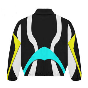 Conjunto de nailon cortavientos ligero personalizado para hombre, chaqueta cortavientos, pantalones cortos y pantalones de nailon con logotipo personalizado, chándal a prueba de viento - Product Image 6