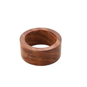 Anillo para Servilletas de Madera con Borde Acampanado, Diseño Artesanal en Madera Natural para una Presentación de Mesa de Comedor Moderna y Rústica - Product Image 4