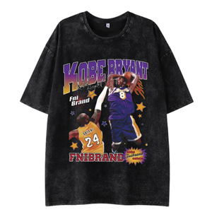 2026 último diseño de media manga boxy fit oversize DTF impreso camiseta angustia sunfade algodón camisa para Hombre Ropa OEM ODM - Product Image 5