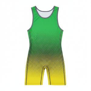 ชุดมวยปล้ำสีดำลายทางทองแบบสั่งทำพิเศษ แห้งเร็ว ยืดหยุ่น ระบายอากาศได้ดี น้ำหนักเบา ทนทาน - Product Image 4