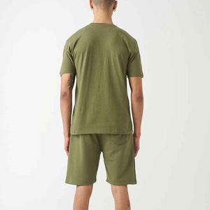 Ensemble court deux pièces unisexe en velours d'hiver, écologique, sportif, avec logo personnalisé, décontracté pour homme, respirant - Product Image 5