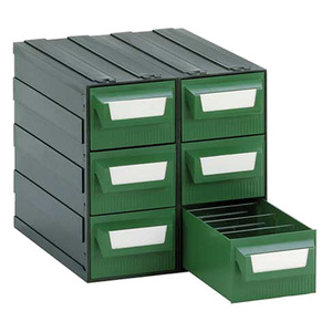 Cassettiera Modello 'L' 22 x 26 x 23 cm - Verde - Product Image 1
