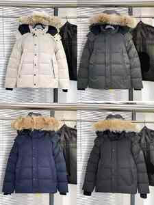 Veste d'hiver matelassée à capuche coupe-vent de style classique de haute qualité pour homme, fermeture éclair, style canadien, devant - Product Image 2