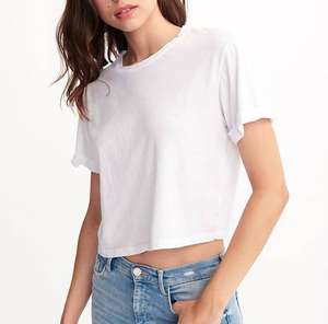 Última Colección 2025, Camiseta Corta para Mujer, Estampado Puff, 100% Algodón, Talla Grande, Moda para Exteriores - Product Image 6