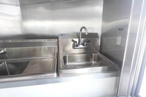 รถลากอาหารสีขาวขนาด7 'x 14' สำหรับจัดงานจัดเลี้ยงบาร์เคลื่อนที่สำหรับขนมขบเคี้ยวโรงงาน - Product Image 3