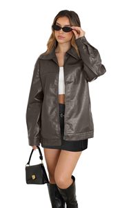 Chaqueta de Piloto de Cuero Vintage Premium para Mujer, Chaqueta de Aviador Elegante con Diseño Clásico y Construcción de Cuero Duradero - Product Image 2