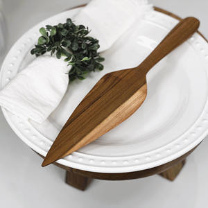 ชุดเสิร์ฟเค้กไม้ธรรมชาติเครื่องตัดพายทำจากไม้อุปกรณ์สำหรับอบขนมอบขายดี - Product Image 5