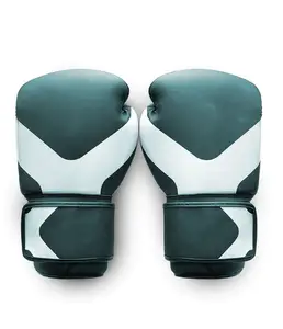Gants d'entraînement de boxe blancs et noirs haut de gamme, ensemble de gants de boxe rival en cuir personnalisé à la mode 2023 - Product Image 1