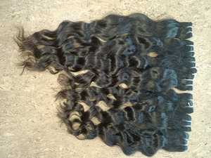 Extensiones de cabello humano Remy indio de alta calidad Virgen cruda Máquina de ondas profundas/naturales Trama doble Todos los colores para peinar - Product Image 5