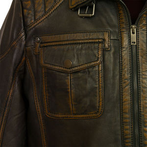 Chaqueta de Invierno para Hombre, Diseño Personalizado de Alta Calidad, Cuero PU, Impermeable y Cortavientos, Estilo Urbano, Talla Grande - Product Image 5