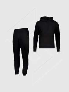 Manufacturer Custom Contrast Stitch Baggy Sweatpants and Sweatshirt French Terry Cotton Oversized Tracksuit Custom Sweat Suit - Product Image 2