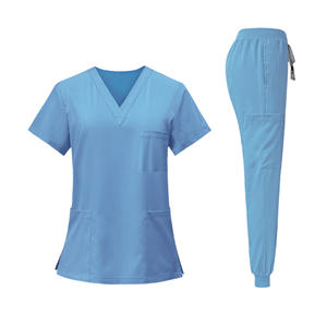 Tenues médicales élégantes en tissu éponge à détection d'aiguilles, sans couture, pour femmes, ensembles de blouses d'hôpital, directement de l'usine - Product Image 4