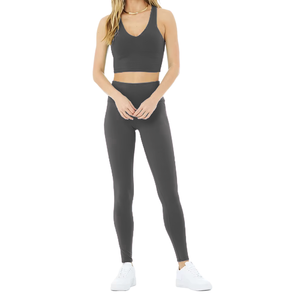 Women's Plus Size Seamless Activewear Set 2-Piece High Waist Stretch Quick Dry Yoga Gym Clothing Wholesale - Product Image 5