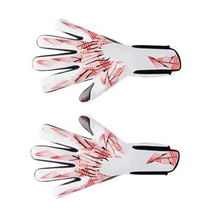 Imprimir guantes de portero con diseño de revés en negrita de Palma de látex blanco, soporte OEM personalizado - Product Image 2