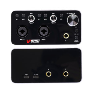 <span class=keywords><strong>USB</strong></span> 2-in-2 ra giao diện âm thanh 2-kênh ghi âm Card âm thanh cho giọng hát cụ podcast trực tuyến - Product Image 2