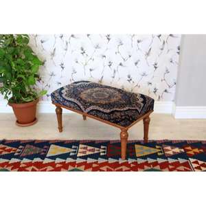 Handmade Moroccan Tabouret <b>Pouf</b> Ottoman Boho Decorative <b>Footstool</b> Cushion Traditional Berber Home Living Room Furniture - Product Image 1