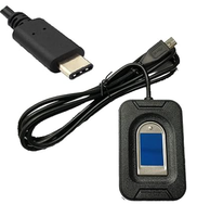 ماسح ضوئي للبصمات البيومترية من نوع USB-C طراز Precision PB510 بدقة 508 نقطة في البوصة مع ضمان لمدة عام واحد