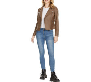 High Quality Wholesale <b>Women</b> Winter Leather <b>Jacket</b> Custom Design Full Sleeve Breathable Outdoor Street Wear Custom Color & Size - Product Image 5