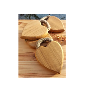 Planche à découper en bois d'acacia Planche à déjeuner en forme de cœur pour articles de cuisine Planche à découper d'Inde - Product Image 3