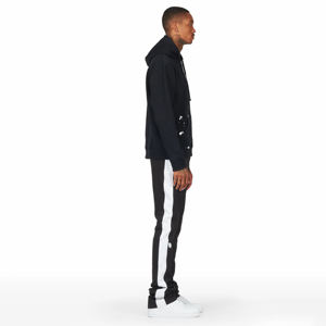 Haute qualité 100% coton Logo pantalons de survêtement survêtement pour hommes écologique hiver évasé pantalons de survêtement à capuche ensembles en gros Flare - Product Image 2