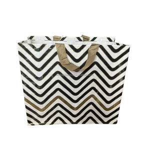 Tùy chỉnh sinh thái in ấn tái sử dụng gấp <span class=keywords><strong>PP</strong></span> dệt trung bình hàng tạp hóa túi nhiều lớp mua sắm Tote Túi sinh thái thân thiện in ấn ecobag - Product Image 1