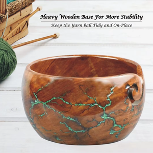Cuenco de hilo de palisandro hecho a mano, herramienta de cuenco de tejer de resina Lichtenberg para costura, regalo del Día de la madre o de Navidad - Product Image 3