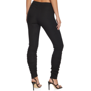 Pantalones vaqueros elásticos personalizados para mujer, cintura media, color sólido, fabricante proporciona pantalones vaqueros ajustados para mujer para niñas de Pakistán - Product Image 2